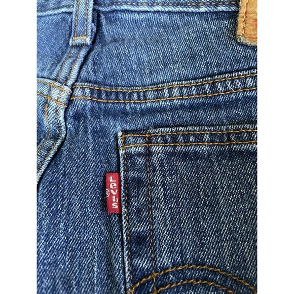 Rare Levi’s White Oak Cone Denim Jeans Raw Hem High-Rise Button Fly Size 28 - Picture 13 of 15